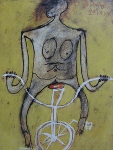 Art hand Auction Jean Dubuffet, Nue ciclista, Edición en el extranjero, extremadamente raro, razonado, Nuevo con marco, Admirador, Cuadro, Pintura al óleo, Pintura abstracta