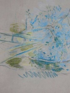 Art hand Auction Berthe Morisot, ÉCHELLE, Édition outre-mer, extrêmement rare, raisonné, Neuf avec cadre, Ventilateur, Ouvrages d'art, Peinture, Dessin au crayon, Dessin au charbon de bois