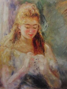 Pierre-Auguste Renoir、LA COUSEUSE、画集画、新品額装付、fan