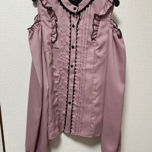 AnkRouge アンクルージュ オフショルブラウス ピンク