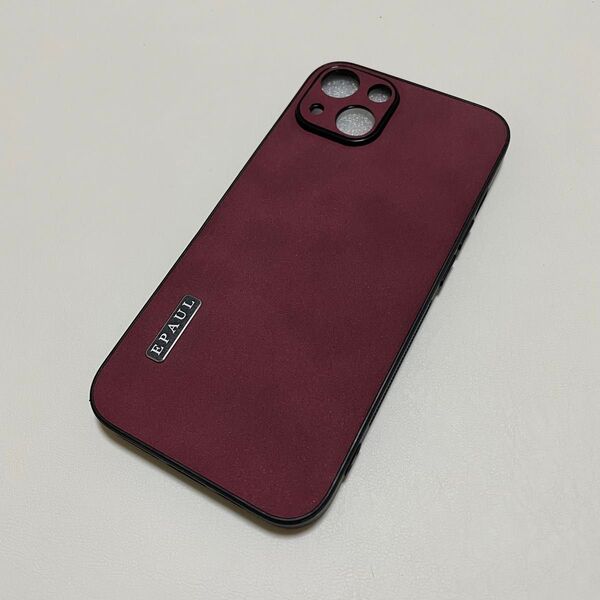 iPhone13 マットテクスチャー 保護ケース レッド
