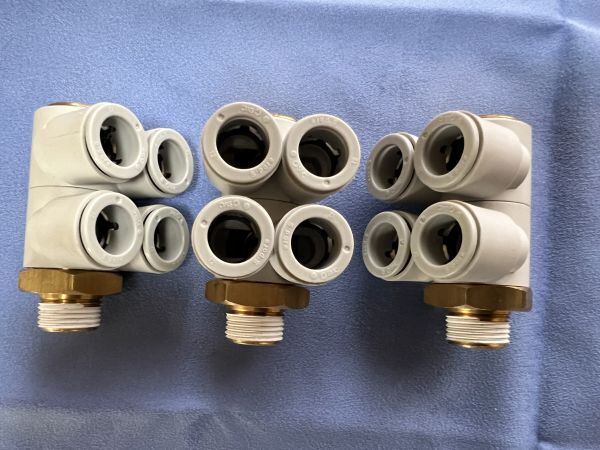 KQ2ZD12-03AS ダブルブランチユニバーサルエルボ 3個 SMC 管理番号76