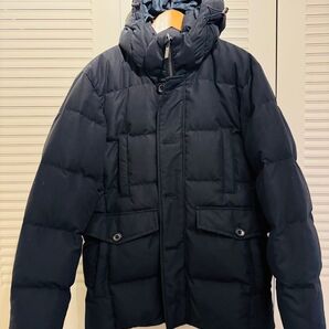 KENT in Traditionダウン80フェザー20 フーデッド メンズダウンコートM(ブラック)