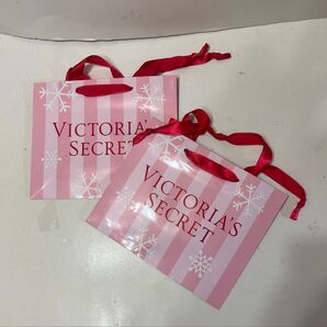 VSショップバッグ Victoria's Secret ヴィクトリアズシークレットサイズS 2024-Snowflake×2枚組