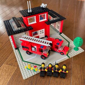 LEGO 6382 消防署 オールドレゴ 1981 ステッカーなし ブロック美品 希少品 廃盤