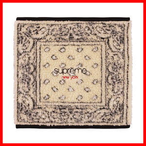 1051　Supreme　Bandana Fleece Neck Gaiter Tan/シュプリーム　バンダナ　フリース　ネック　ゲイター　タン　2019FW