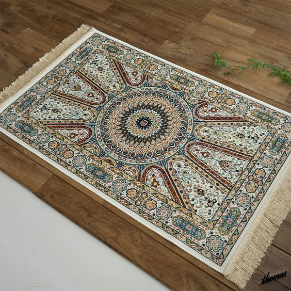 ◆高級感のあるロイヤルパレス◆ 玄関マット 60×85cm 北欧風 4シーズン お手入れ簡単 肌触り〇 模様替え ベージュ カーペット