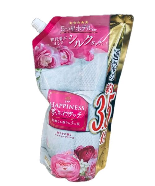 レノアハピネス 夢ふわタッチ 華やかに香るアンティークローズ 柔軟剤 詰替用 1400ml