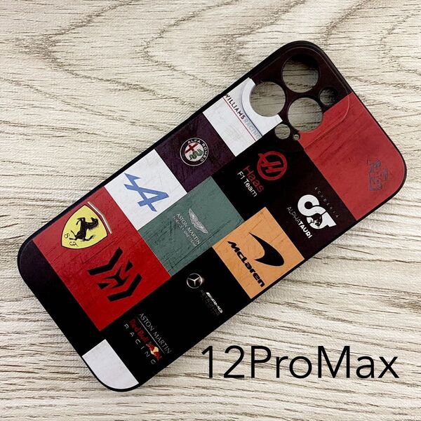 F1 チーム ロゴ iPhone 12 Pro Max ケース メルセデス レッドブル フェラーリ マクラーレン ウィリアムズ
