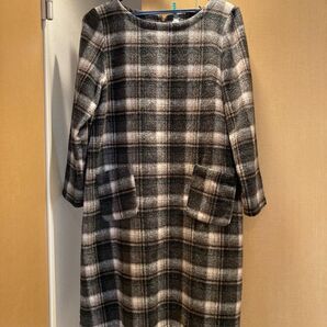 SALE★ pink adobe ピンクアドベ チェックワンピース Lサイズ 膝丈ワンピース 美品 ゆったり