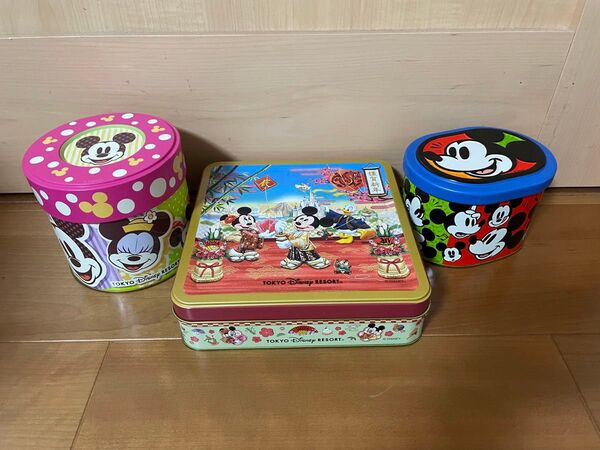 ディズニーランド お菓子缶 3つセット