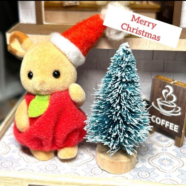 ミニチュア クリスマスツリー シルバニア ドールハウス 飾り ハンドメイド 材料 撮影 小物 セール