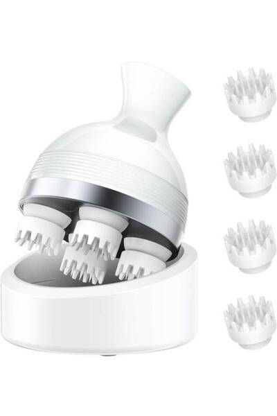 電動頭皮ブラシ ヘッドスパ 頭皮ケア 乾湿両用 3D振動 頭皮ブラシ 乾湿両用 回転方向/スピード調整可能 10分タイマ-