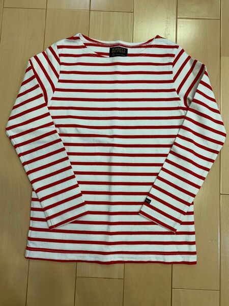 マーキーズ MARKEYS ボーダー 長袖 カットソー Tシャ 赤×白 キッズ 子供服