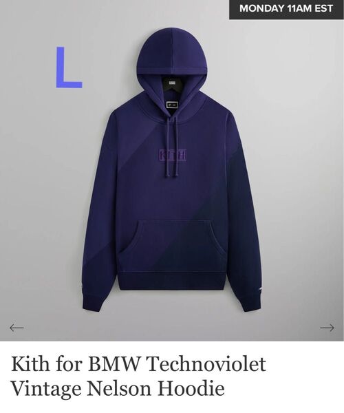 Kith for BMW Technoviolet NelsonHoodie L
