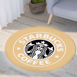 ★大人気★スタバ・ラウンドカーペット★ゴールド