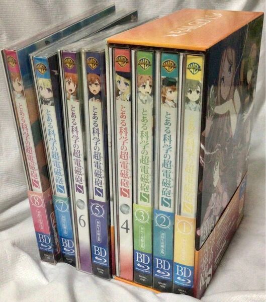 とある科学の超電磁砲S Blu-ray 初回限定版 全8巻 前半分のみBOX付き