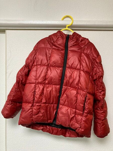 120cm キッズ ダウン 赤