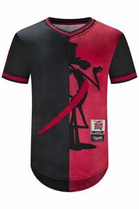 日本未発売 【XL】 BlackKyes ブラックキーズ 野球 ベースボールシャツ Vネック ToonGang 赤 ピンクパンサー PinkPanther アメコミ USA