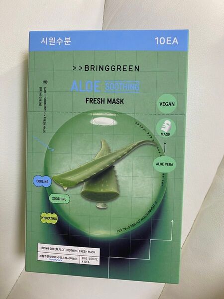 ブリンググリーン パック BRINGGREEN ALOE SOOTHING FRESH MASK 10枚入り