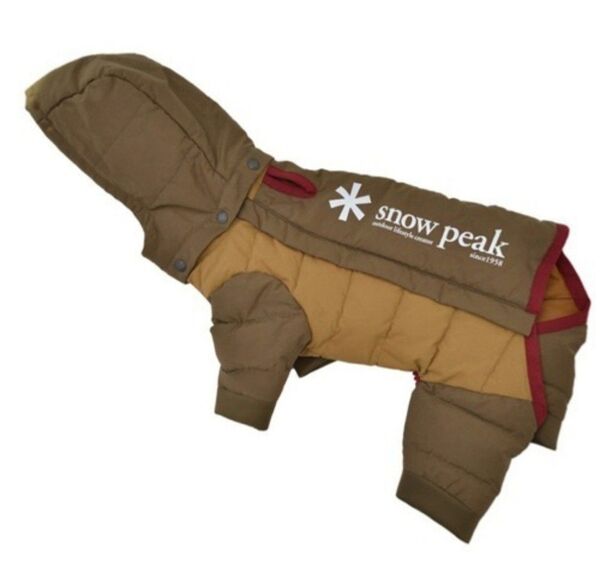 snow peak フード付きダウンジャケット 小型犬用 スノーピーク