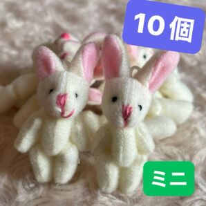 ミニうさぎ うさぎパーツ うさぎぬいぐるみ ドール作りパーツ ドール用パーツ ドール用ぬいぐるみ ルルベ