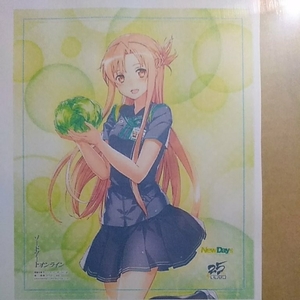  Sword Art * online SAO NEWDAYS uniform asna canvas panel unopened new goods Dengeki Bunko 25 anniversary NEWDAYS collaboration limited commodity cabbage 