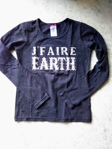 未使用!EARTHMAGIC!可愛いロゴ入りロンT!激安!お買得