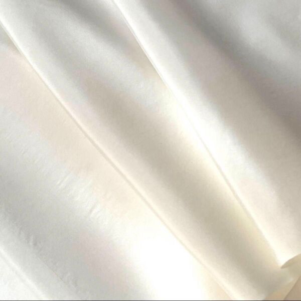 化繊 裏地 薄手 白 生地 3m