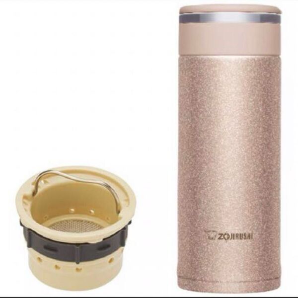 ★最安値★ 茶葉ストッパーつき ステンレスマグ 水筒 ピンクシャンパン 340ml