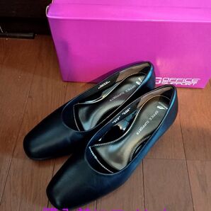 オフィススポーツ パンプス 24m 4Eブラック