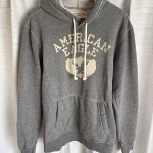 更新値下げ アメリカンイーグル グレーパーカー 裏起毛 使用感あり