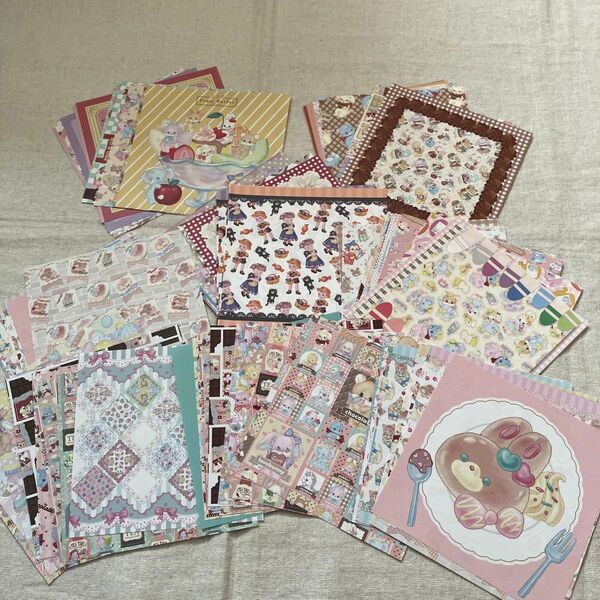 ayyjewel おりがみ 作家様 レトロアニマル柄他 国内作家様 ペーパー 紙質色々 片面印刷 約80枚
