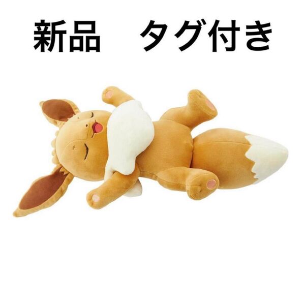 【ポケモンセンターオリジナル もっちりぬいぐるみ ポケモンスリープ おやすみイーブイ】 ぬいぐるみ