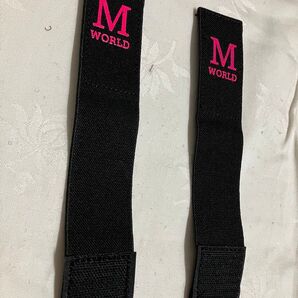 エムワールド 帯止め 2個セット ブラック/ピンクロゴ