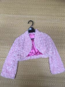 ピンク ファー 羽織り ストール代わり 結婚式 ドレス&ワンピース用 美品