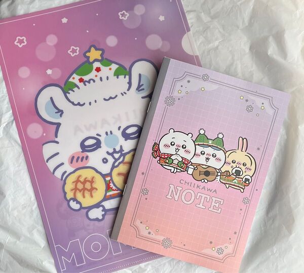 ちいかわ セブンイレブン コラボ クリアファイル ノート モモンガ うさぎ ハチワレ