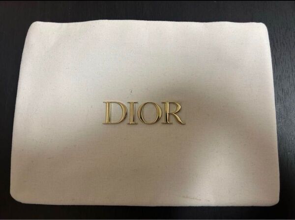 Dior ノベルティ ホワイト ポーチ