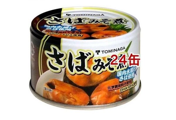 TOMINAGA さば みそ煮 缶詰 150g 24缶セット) 国産鯖缶