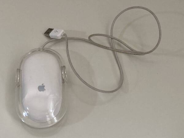 Mac 有線 マウス USB Apple 純正 アップル Power Mac Mouse G5 動作確認済 スケルトン