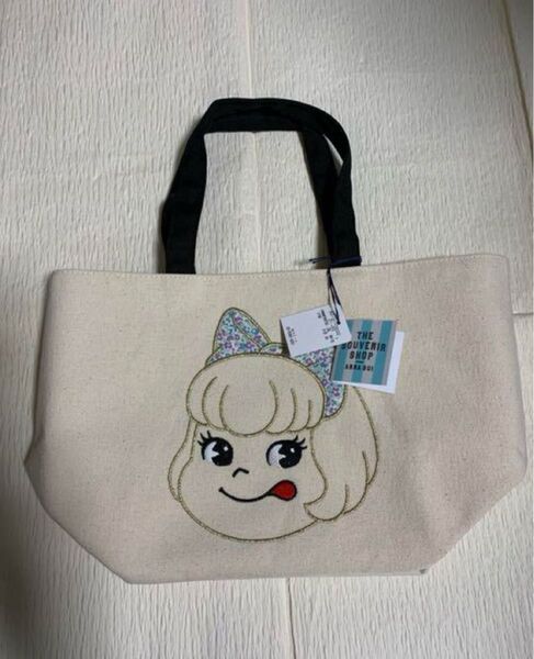 ANNA SUIアナスイ×ペコラちゃん トートバッグ ランチバッグ 帆布 未使用