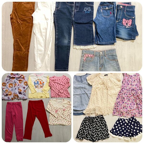 女の子 お洋服まとめ売り 18着 ブランドもの、パジャマ類