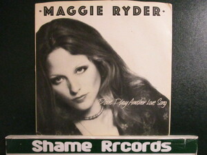 Maggie Ryder ： Why Not 7'' / 45s ★ 英国のセッション・シンガー / B面なんですがナイスなAOR・Funkyチューンです ☆シングル盤 / EP