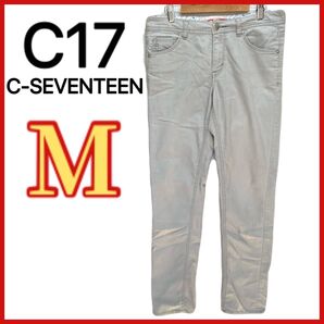 【C-SEVENTEEN】 EDWIN スキニーデニムパンツ グレー
