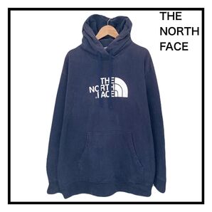 ノースフェイス パーカー ゆるダボ 大きめ 長袖 ネイビー メンズ XXL