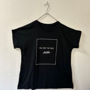 レディース 半袖Tシャツ ブラック プリント 全国送料無料 匿名発送
