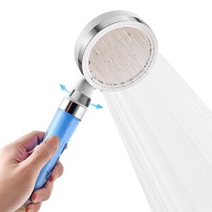 サモドラ シャワーヘッド 節水 増圧 塩素除去 浄水 マイナスイオン 水流調節 止水ボタン