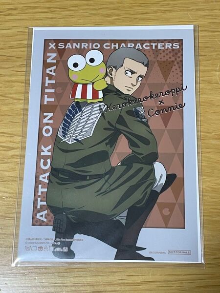 進撃の巨人 コニースプリンガー ブロマイド けろけろけろっぴ サンリオコラボ 非売品