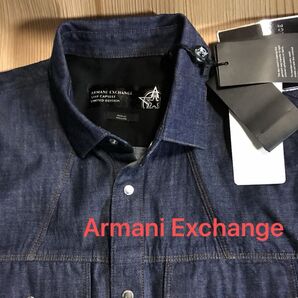 Armani Exchange デニムシャツ 限定版 欧米XSアジアM