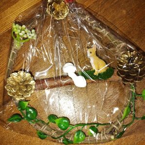 チワワを付けたリース